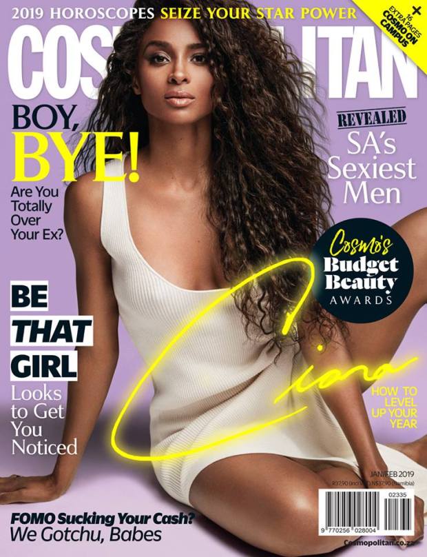 ciara cosmopolitan magaizen jan feb